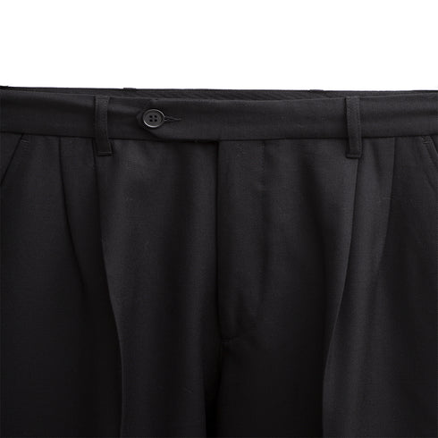 Mfpen Classic Trousers Black Wool Twill AW22-35A Degli Uberti