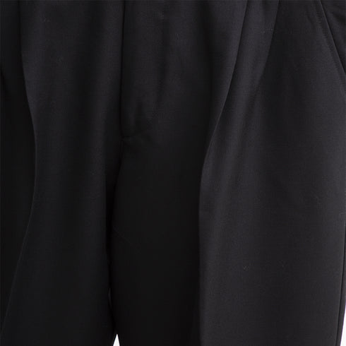 Mfpen Classic Trousers Black Wool Twill AW22-35A Degli Uberti