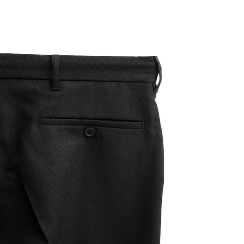 Mfpen Classic Trousers Black Wool Twill AW22-35A Degli Uberti