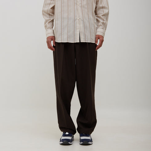 Mfpen Classic Trousers Dark Brown Pinstripe SS23-77 Degli Uberti