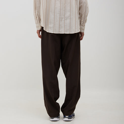 Mfpen Classic Trousers Dark Brown Pinstripe SS23-77 Degli Uberti