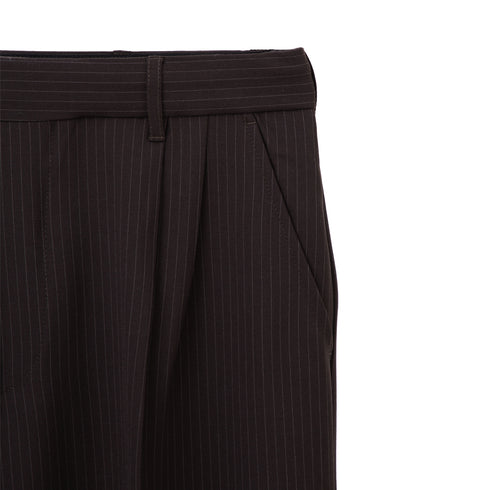 Mfpen Classic Trousers Dark Brown Pinstripe SS23-77 Degli Uberti