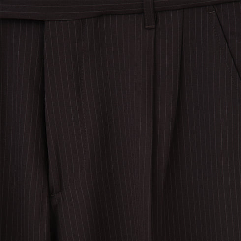 Mfpen Classic Trousers Dark Brown Pinstripe SS23-77 Degli Uberti