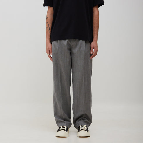 Mfpen Classic Trousers Light Grey Herringbone AW22-58 Degli Uberti