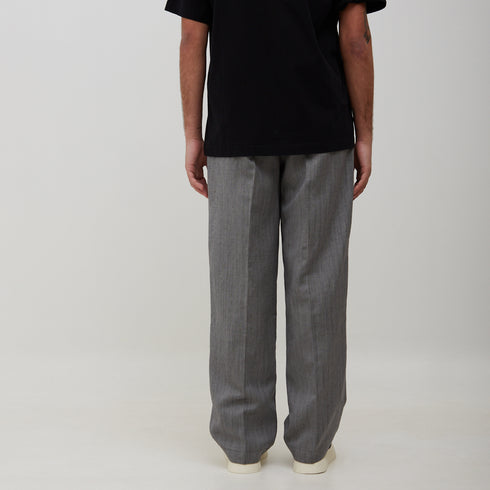 Mfpen Classic Trousers Light Grey Herringbone AW22-58 Degli Uberti