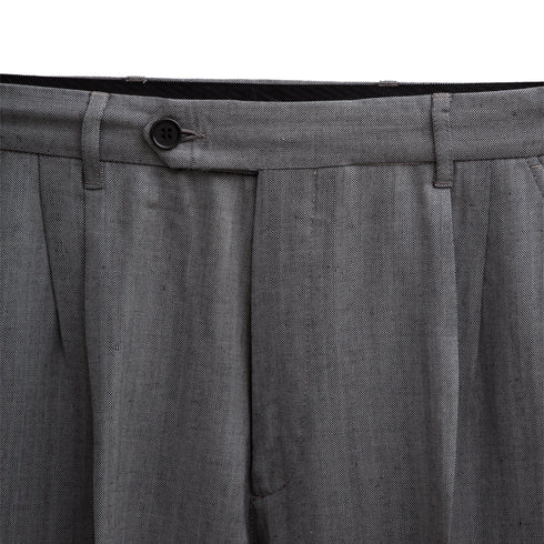 Mfpen Classic Trousers Light Grey Herringbone AW22-58 Degli Uberti