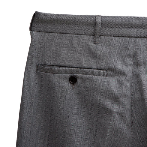 Mfpen Classic Trousers Light Grey Herringbone AW22-58 Degli Uberti