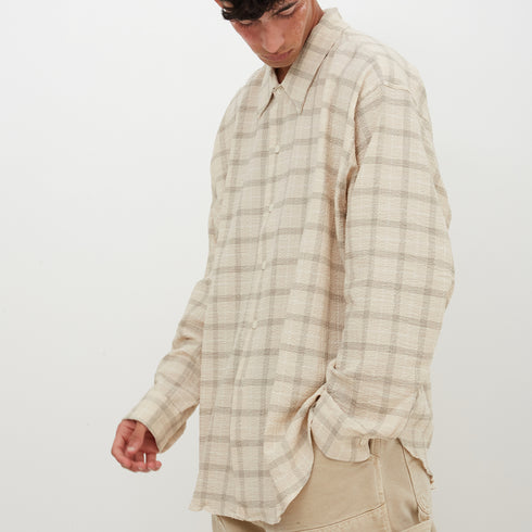 Mfpen Exact Shirt Biscuit Check AW22-31 Degli Uberti