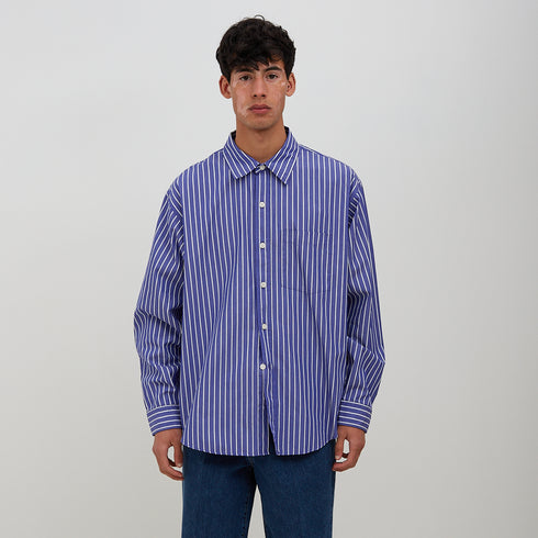 Mfpen Executive Shirt Blue Stripe SS23-34 Degli Uberti