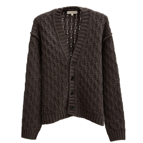 Mfpen Fence Cardigan Brown AW22-09 Degli Uberti