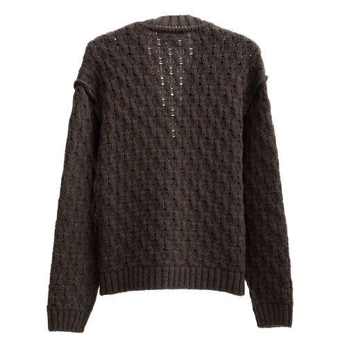 Mfpen Fence Cardigan Brown AW22-09 Degli Uberti