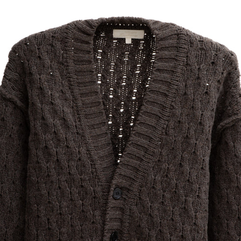 Mfpen Fence Cardigan Brown AW22-09 Degli Uberti