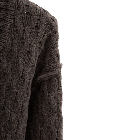 Mfpen Fence Cardigan Brown AW22-09 Degli Uberti