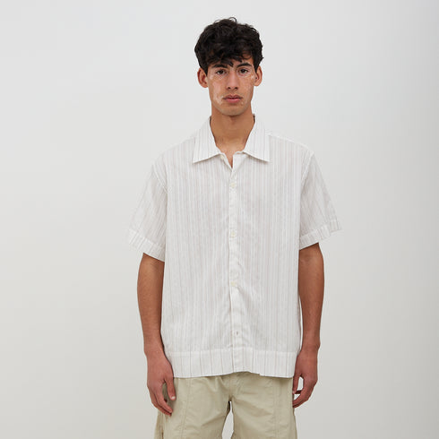 Mfpen Holiday Shirt Light Brown Stripe SS23-55 Degli Uberti