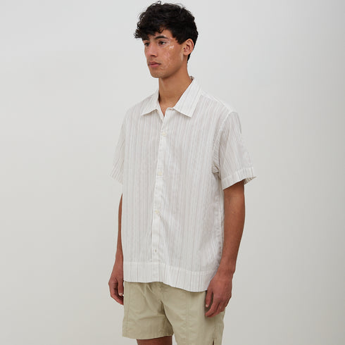 Mfpen Holiday Shirt Light Brown Stripe SS23-55 Degli Uberti