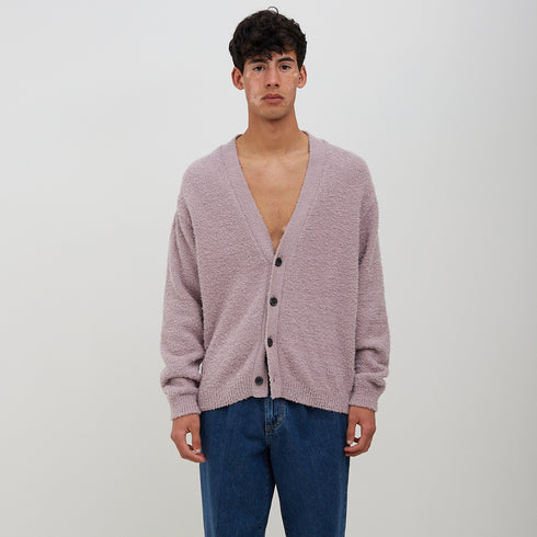Mfpen House Cardigan Furry Lilac SS23-23 Degli Uberti