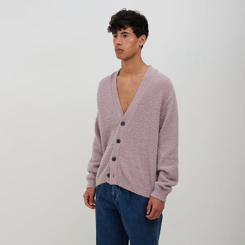 Mfpen House Cardigan Furry Lilac SS23-23 Degli Uberti