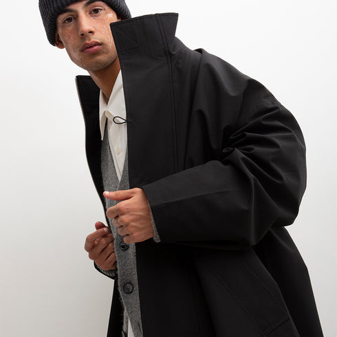 Mfpen Johnston Coat Black AW22-54 Degli Uberti