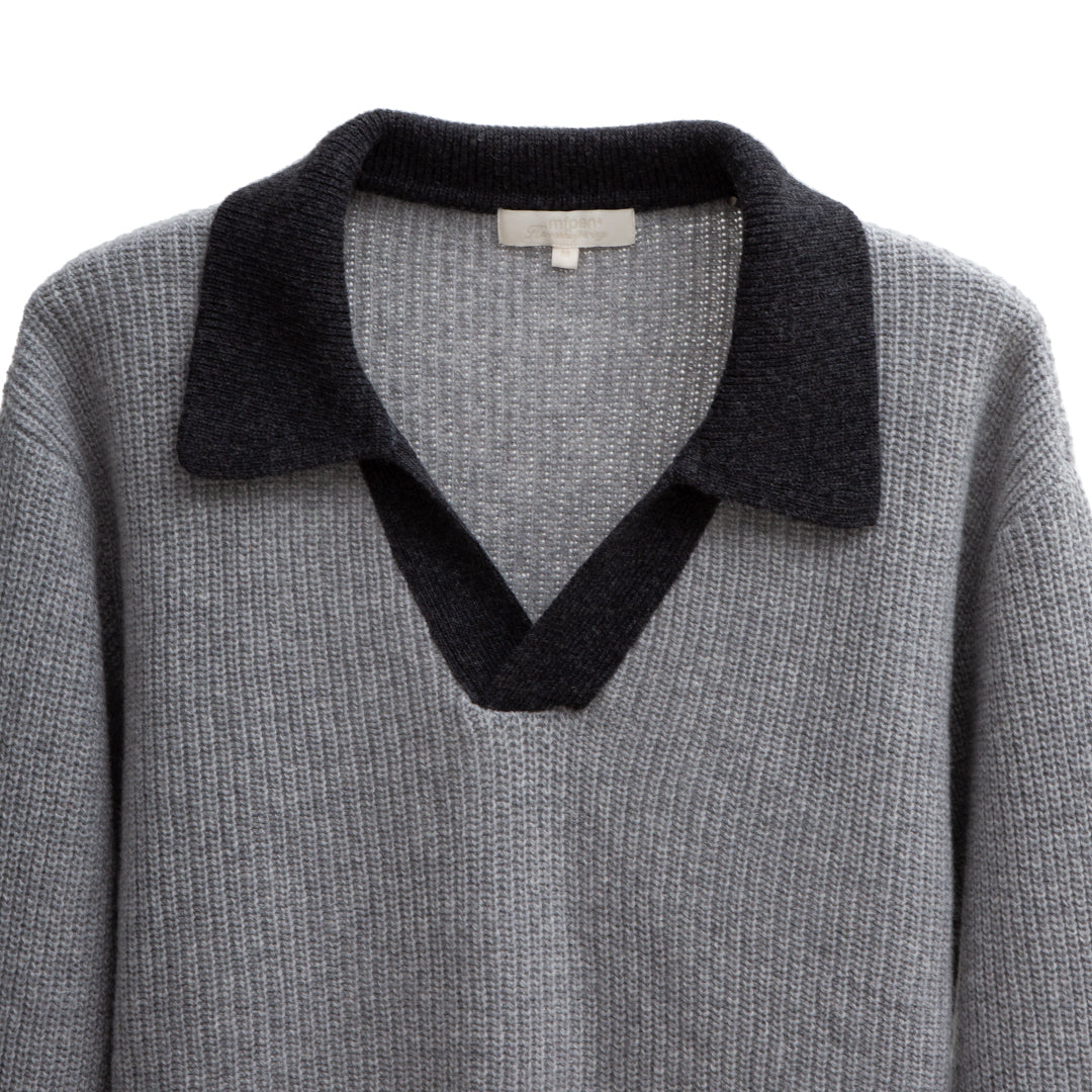 Open Collar Sweater