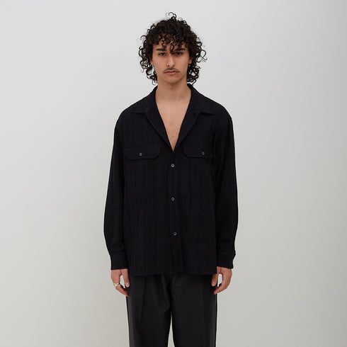 Mfpen Serif Shirt Black SS23-40 Degli Uberti