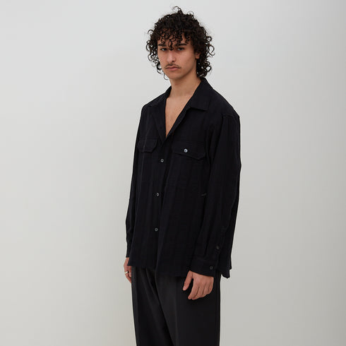 Mfpen Serif Shirt Black SS23-40 Degli Uberti