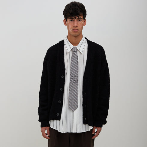 Mfpen Tie Grey Stripe SS23-52 Degli Uberti