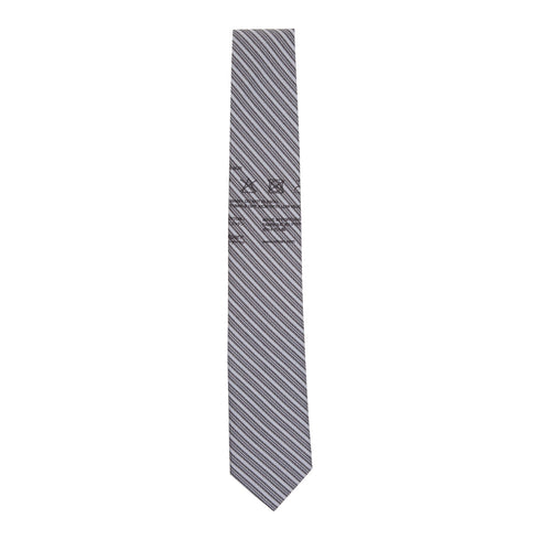 Mfpen Tie Grey Stripe SS23-52 Degli Uberti