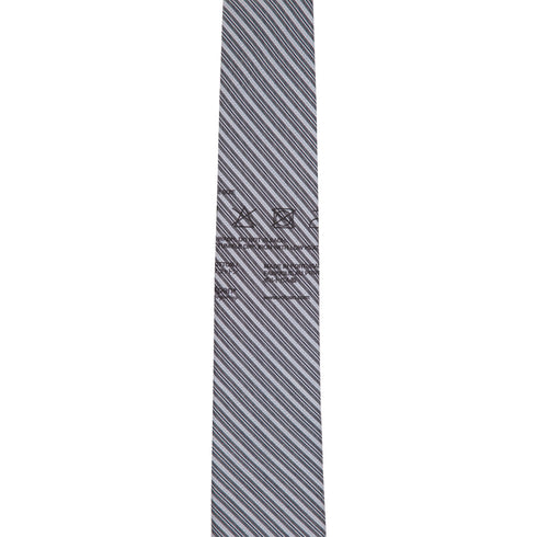 Mfpen Tie Grey Stripe SS23-52 Degli Uberti