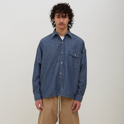 Nanamica Chambray CPO Shirt Jacket Indigo SUAS342E Degli Uberti