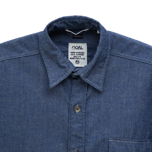 Nanamica Chambray CPO Shirt Jacket Indigo SUAS342E Degli Uberti