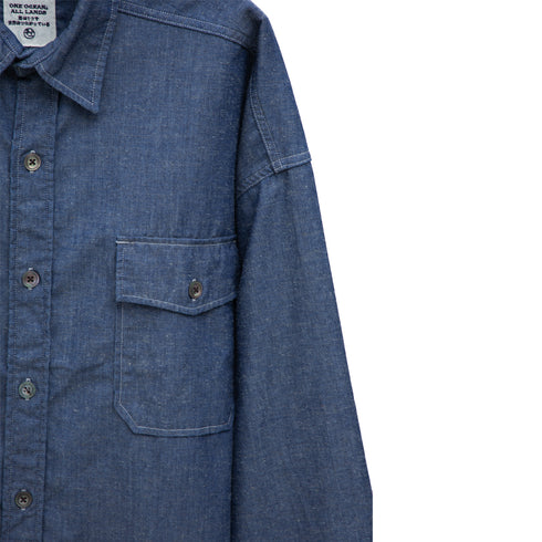Nanamica Chambray CPO Shirt Jacket Indigo SUAS342E Degli Uberti