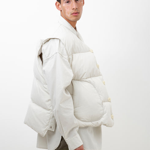 Nanamica Down Vest Ecru SUAF291E Degli Uberti