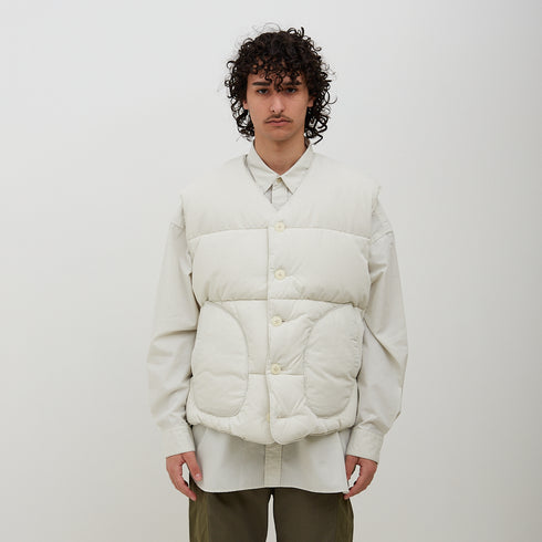 Nanamica Down Vest Ecru SUAF291E Degli Uberti