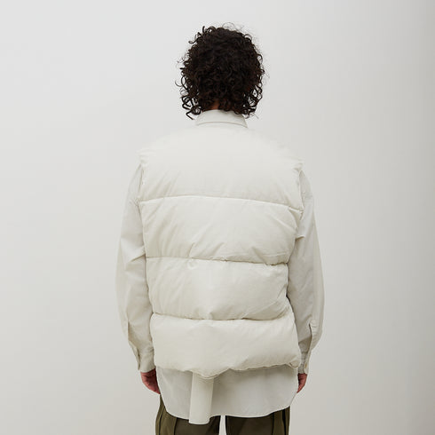 Nanamica Down Vest Ecru SUAF291E Degli Uberti