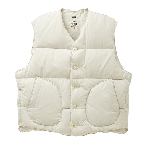Nanamica Down Vest Ecru SUAF291E Degli Uberti