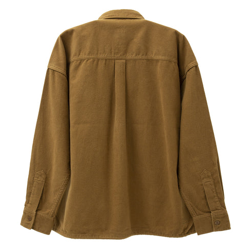 Nanamica Flannel CPO Shirt Jacket Camel SUAF298E Degli Uberti