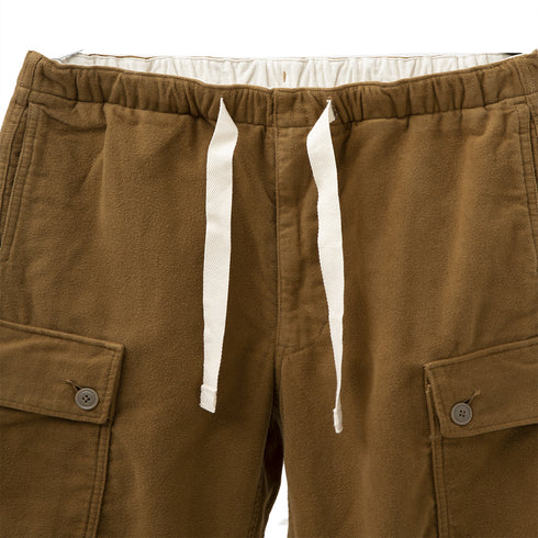 Nanamica Flannel Easy Cargo Pant Camel SUCF252E Degli Uberti