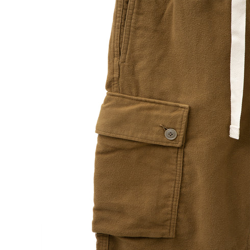 Nanamica Flannel Easy Cargo Pant Camel SUCF252E Degli Uberti