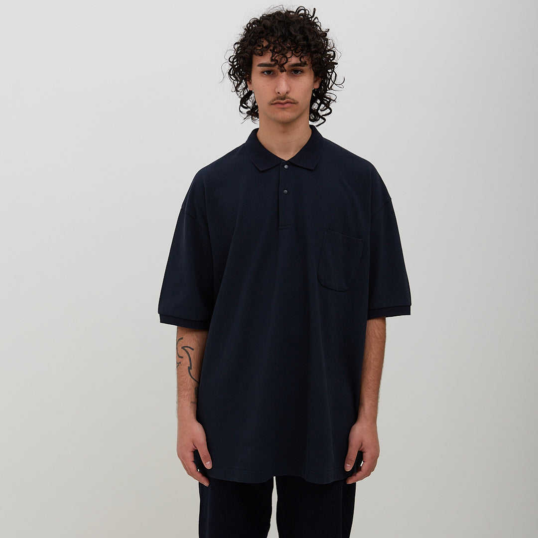 Nanamica H/S Polo Shirt Navy – Degli Uberti