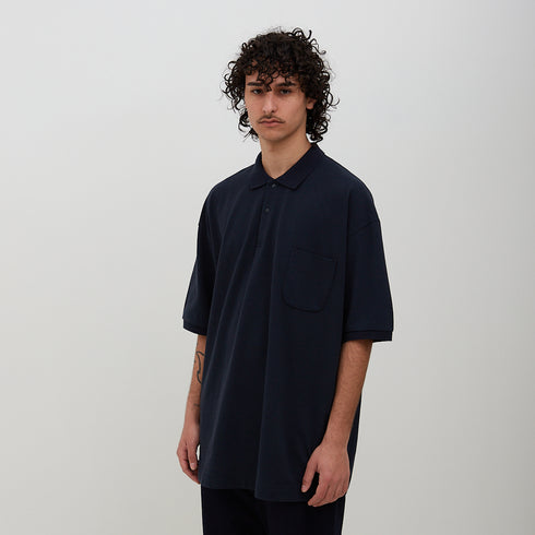 Nanamica H/S Polo Shirt Navy SUHS316E Degli Uberti