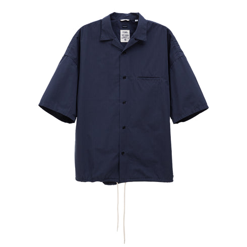 Nanamica Open Collar Wind H/S Shirt Marine Navy SUGS340E Degli Uberti