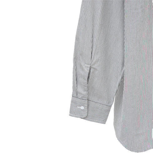 Nanamica Regular Collar Stripe Wind Shirt Black SUGF259E Degli Uberti