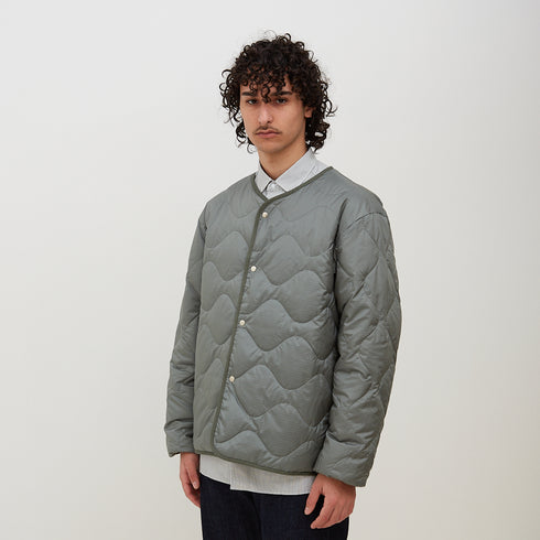 Nanamica Reversible Down Cardigan Sage Green SUAF269E Degli Uberti