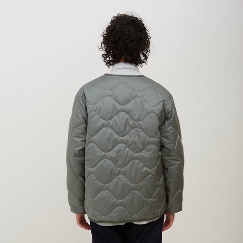 Nanamica Reversible Down Cardigan Sage Green SUAF269E Degli Uberti