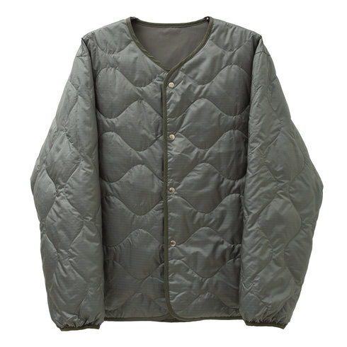 Nanamica Reversible Down Cardigan Sage Green SUAF269E Degli Uberti