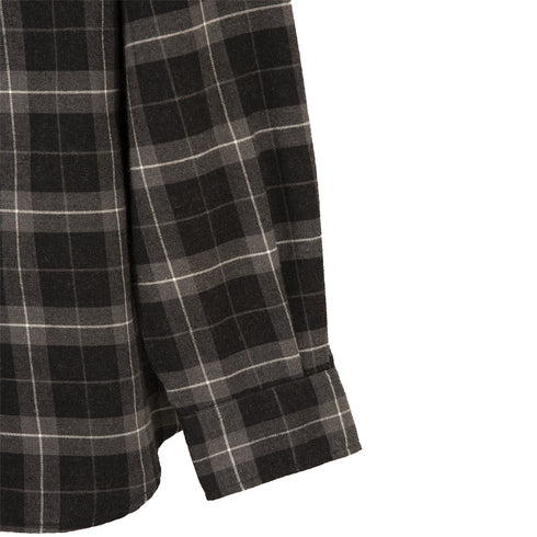 Norse Projects Anton Brushed Flannel Check Charcoal Melange N40-0566 Degli Uberti