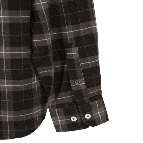 Norse Projects Anton Brushed Flannel Check Charcoal Melange N40-0566 Degli Uberti