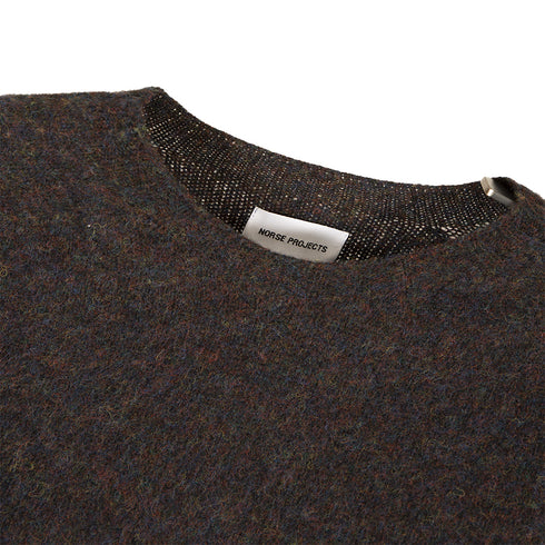 Norse Projects Birnir Brushed Lambswool Black Multi N45-0520 Degli Uberti