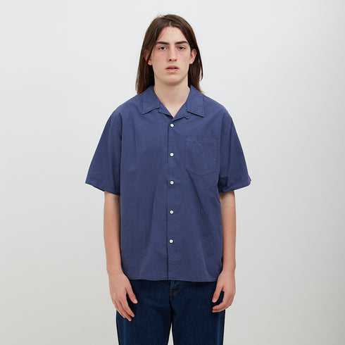 Norse Projects Carsten Cotton Tencel Shirt Calcite Blue N40-05797187 Degli Uberti