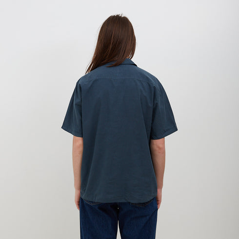 Norse Projects Carsten Tencel Shirt Deep Marine N40-05797187 Degli Uberti